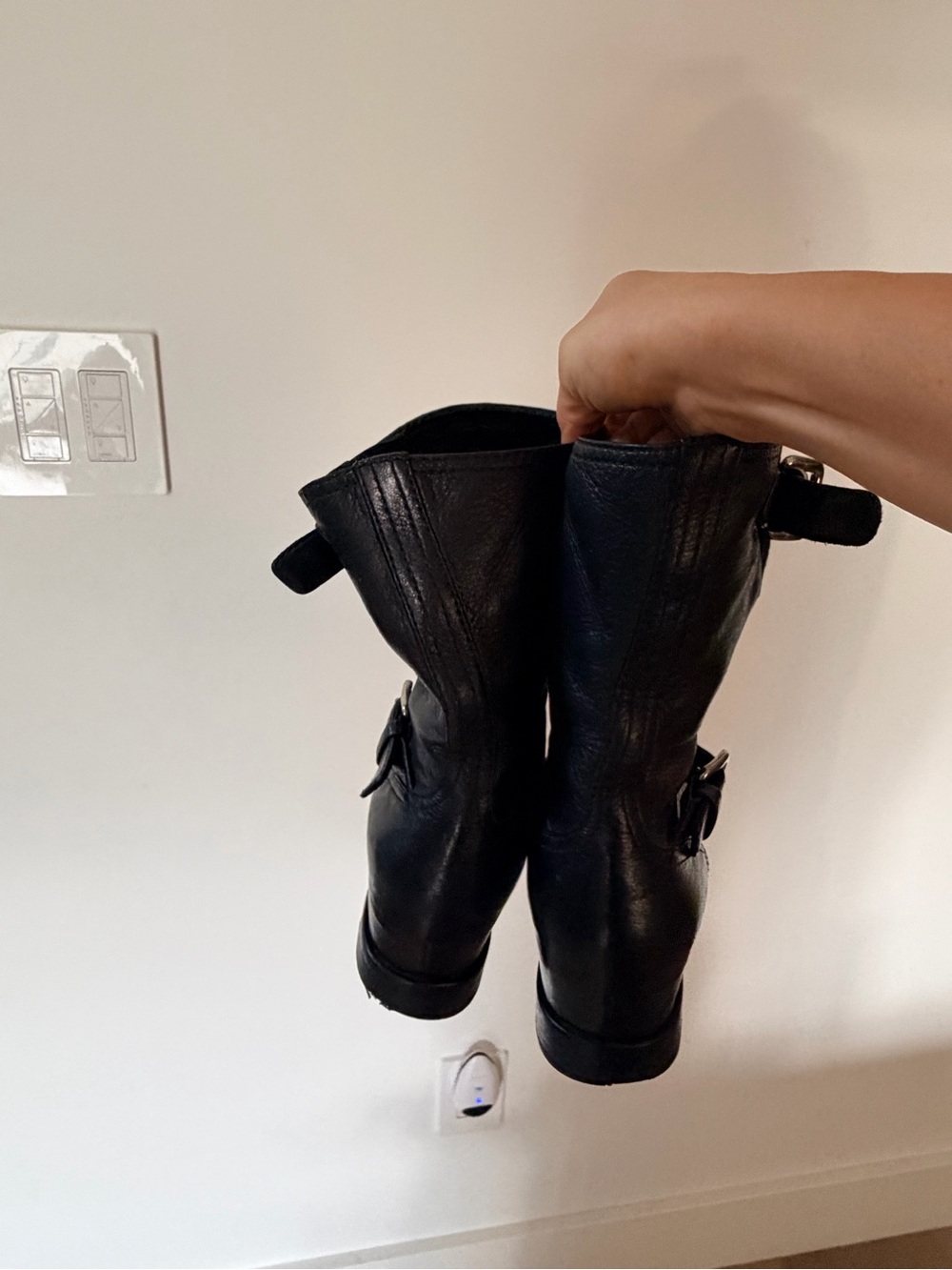Prada leather Moto Boots! - Picture 5 of 8
